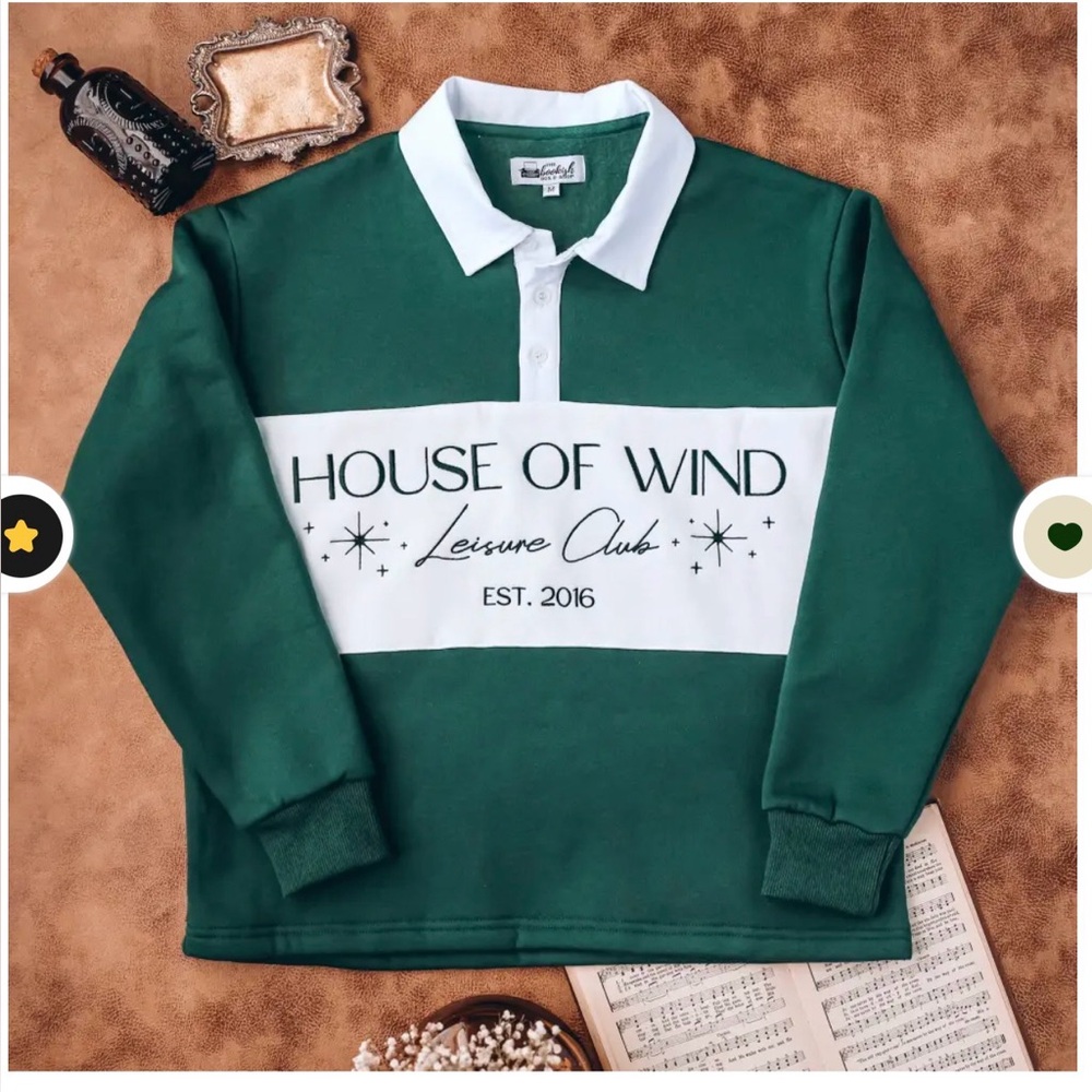 Sweatshirt Bookish Box A COURT OF THORNS AND ROSES POLO SWEATER Large